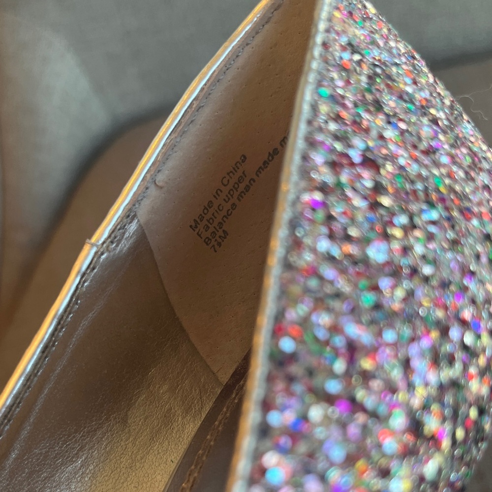 Bakers Sparkling Glitter Multicolor Platform Heels - Picture 7 of 8